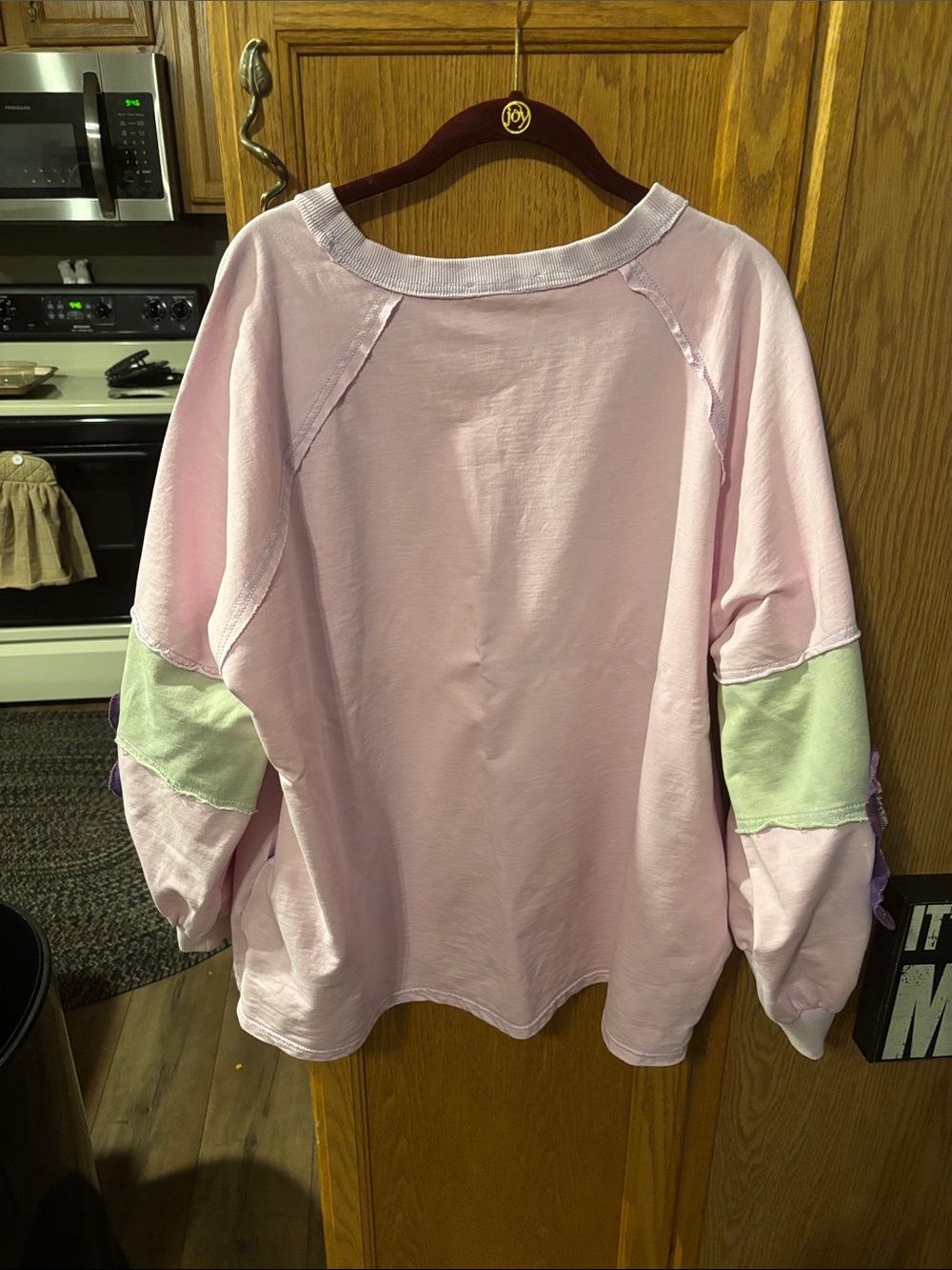 Adorable Blue Velvet lite sweatshirt - Picture 5 of 5